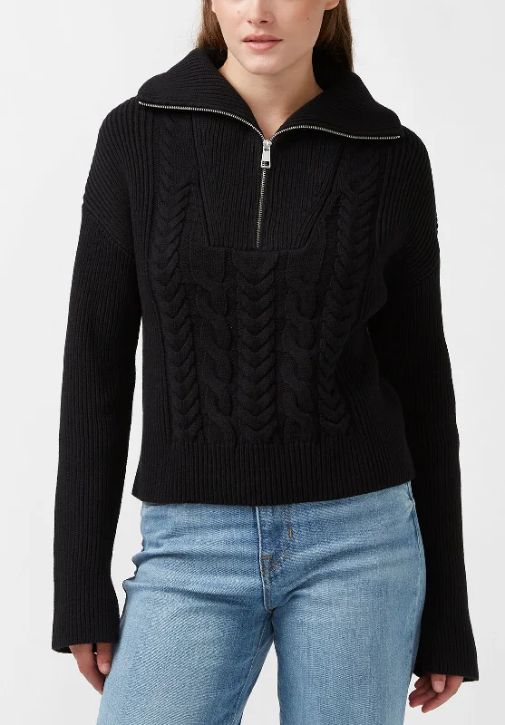 Trendy Casuals Sorella Women's Long Sleeve Sweater in Black - SW0032F