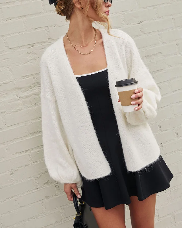 Laidback Luxe Fuzzy Knit Cardigan