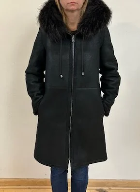Elegant Classic 1240hdtfx Reversible shearling coat   3  left 1/XS  1/S  1/M  $500
