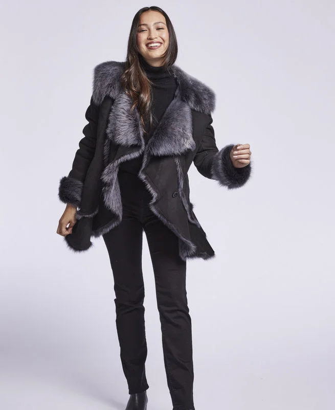 Soft Style #318 Toscana Lamb Ruffle Fancy Topper Winter Clearance $1250’