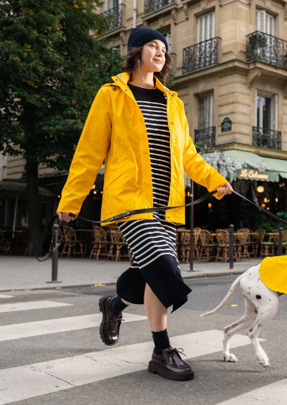 Comfortable Tops ST MORGANE - Waterproof Raincoat with Hood (YELLOW)