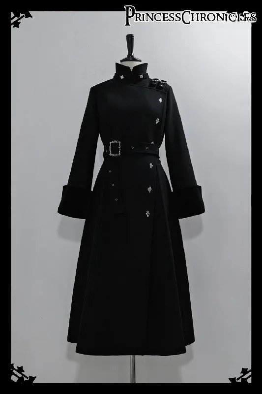 Retro Style Princess Chronicles~Breakwave~Ouji Lolita Overcoat Retro Single-Breasted Handsome Coat