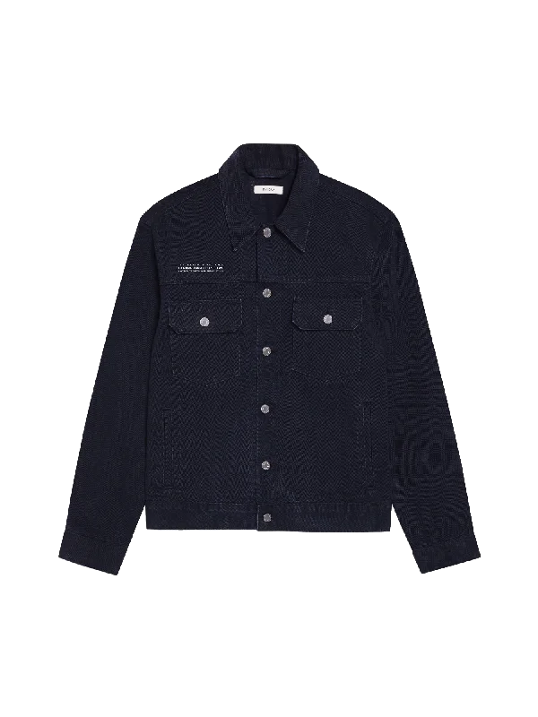Sports Fitness Wear Womens Nettle Denim Jacket—black