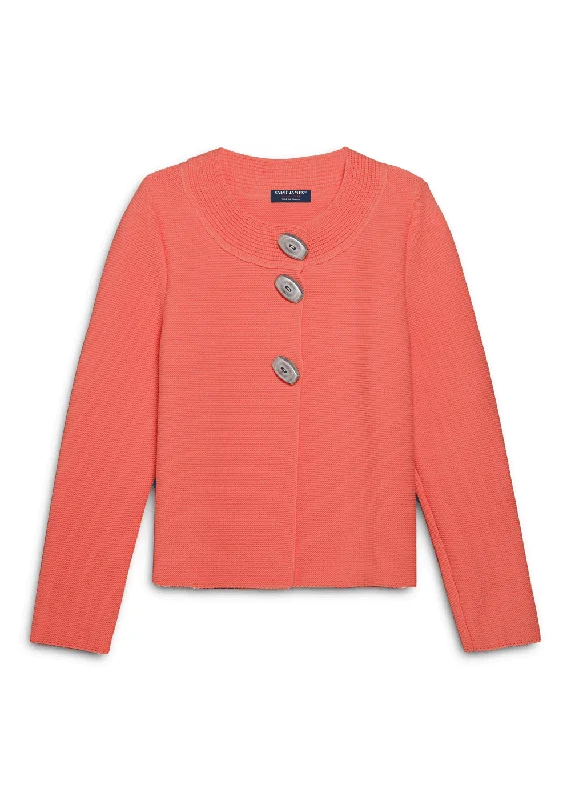 Retro Design ADRETS REEDIT - Wool Jacket Adrets with large buttons (PINK)