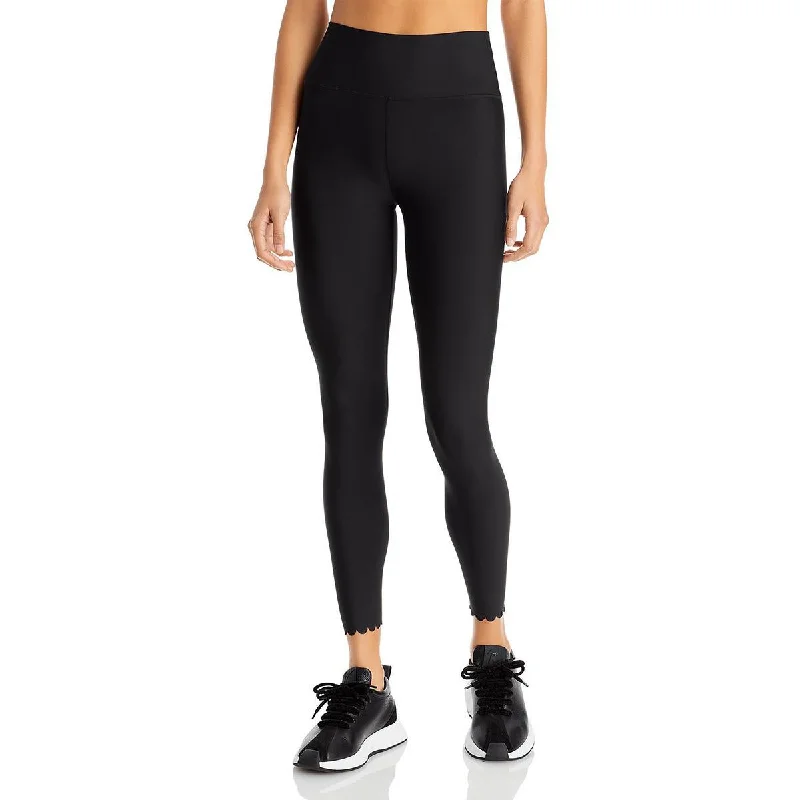 Design Must-have Aqua Womens High Rise Running Athletic Leggings