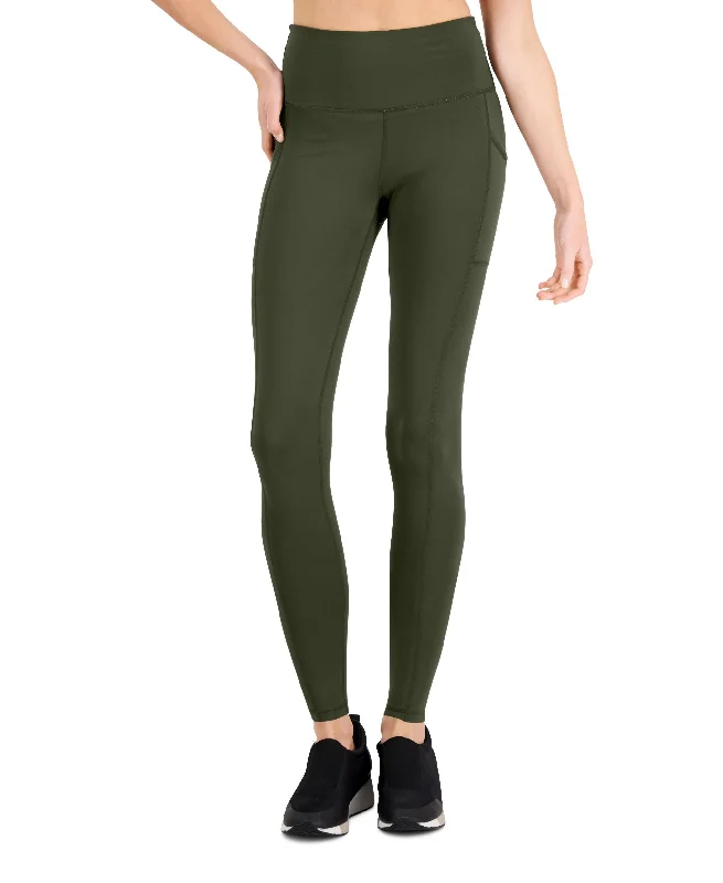 ID Ideology Womens Compression Pocket Full Length Leggings