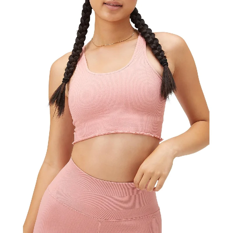 Spiritual Gangster Womens Ribbed Racerback Crop Top