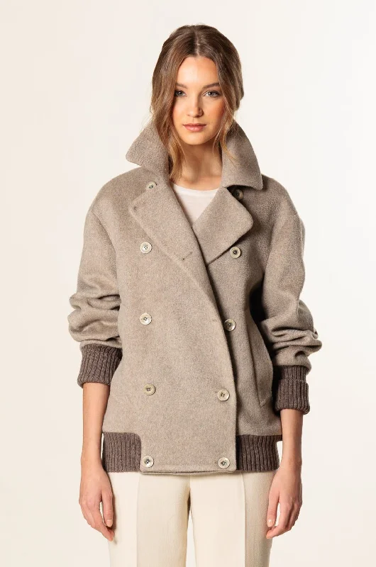 Personal Design Bomber "ORTA" / Cashmere & Camel
