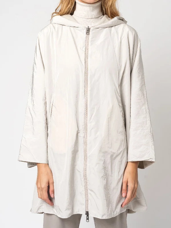 Short Design Oversize Hooded Cape