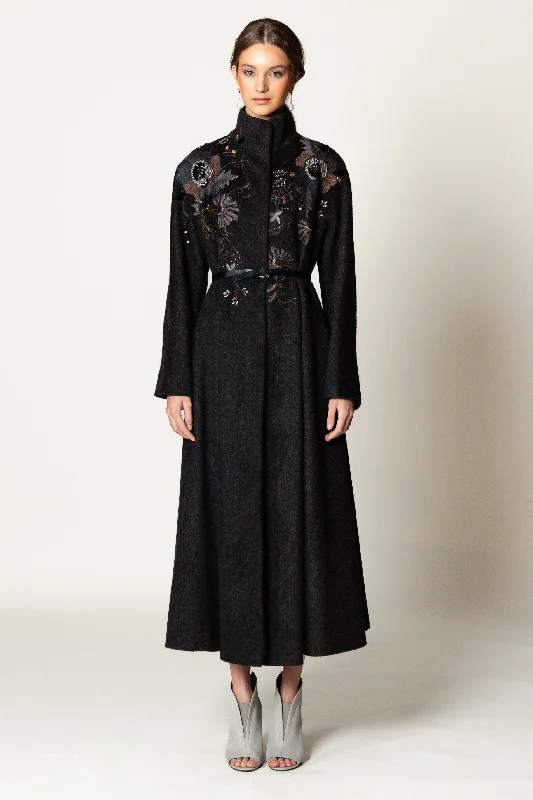 Elegant Wear Coat "LIBERTY MAXI" / Cashmere & Camel