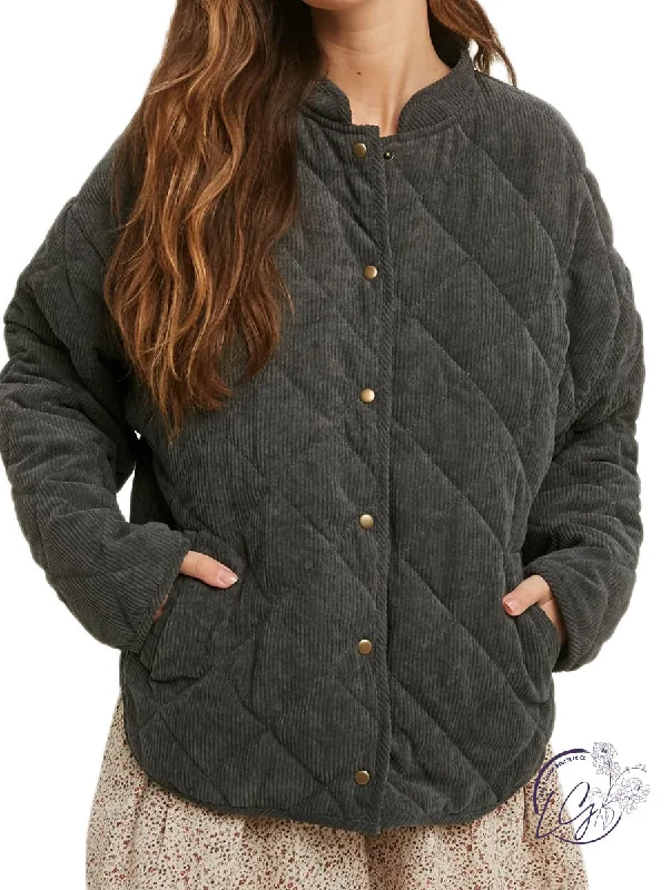 Chic Lounge Quilted Modern Utility Jacket