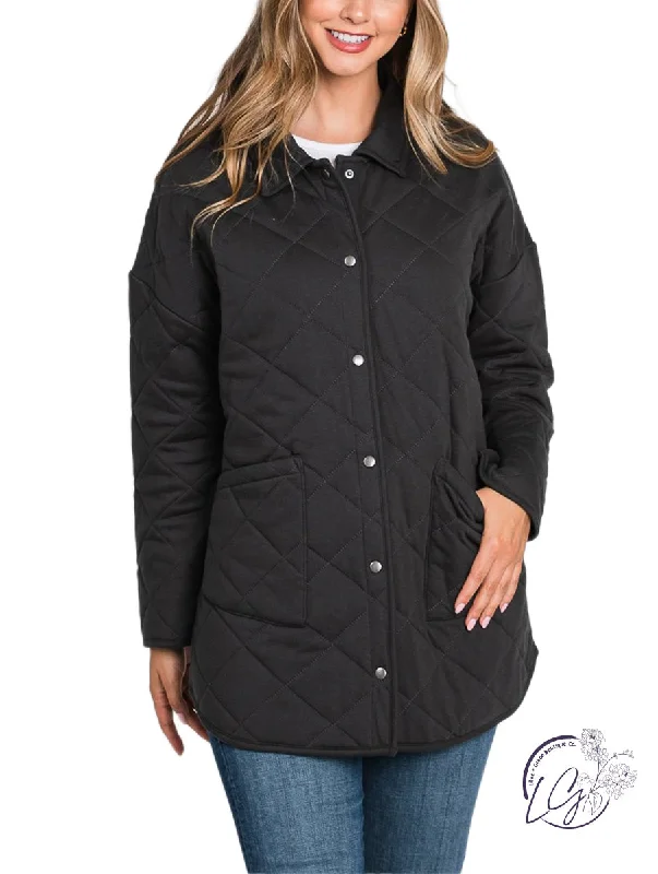 Classic Retro Feathered Charm Long Parka