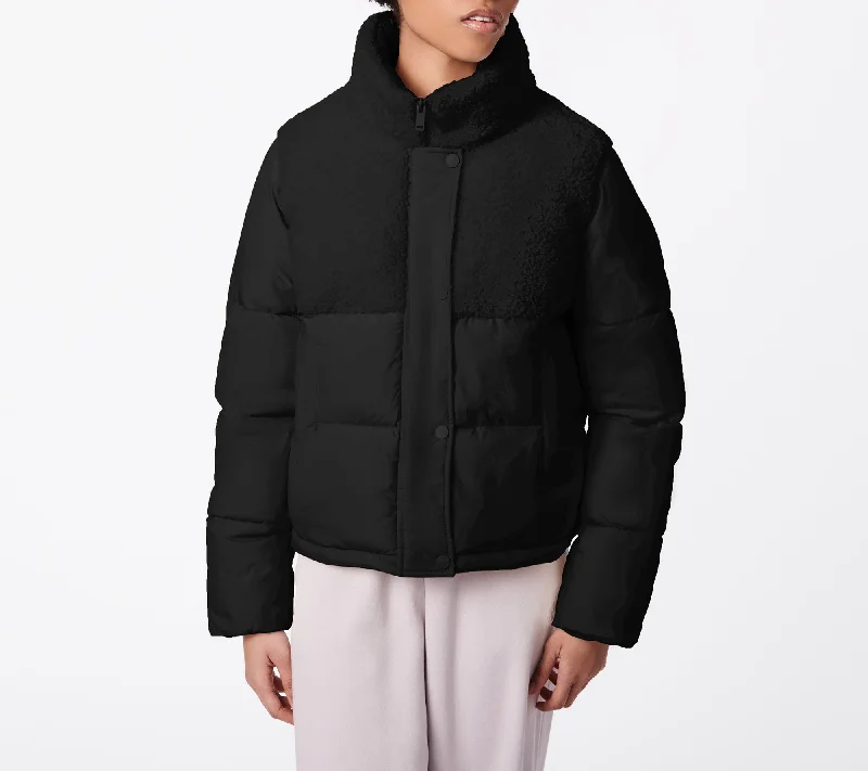 High-end Sense Glam Block Puffer