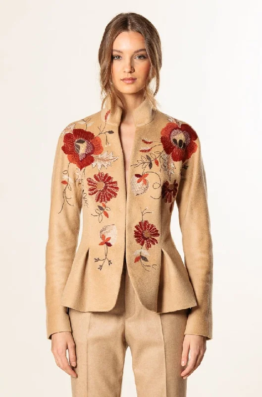Lazy Home Jacket "OSAKA" / Cashmere & Camel