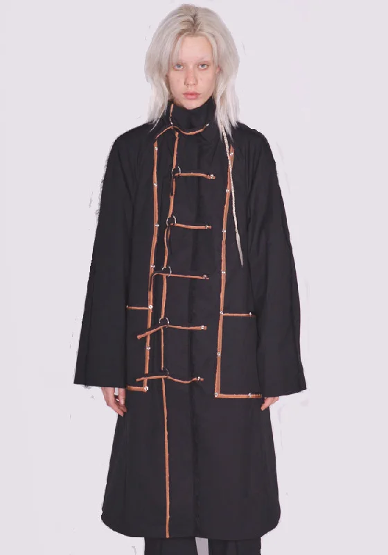 Soft Style KIKO KOSTADINOV WOMEN KKWAW23C01-17 AKETON COAT JET BLACK