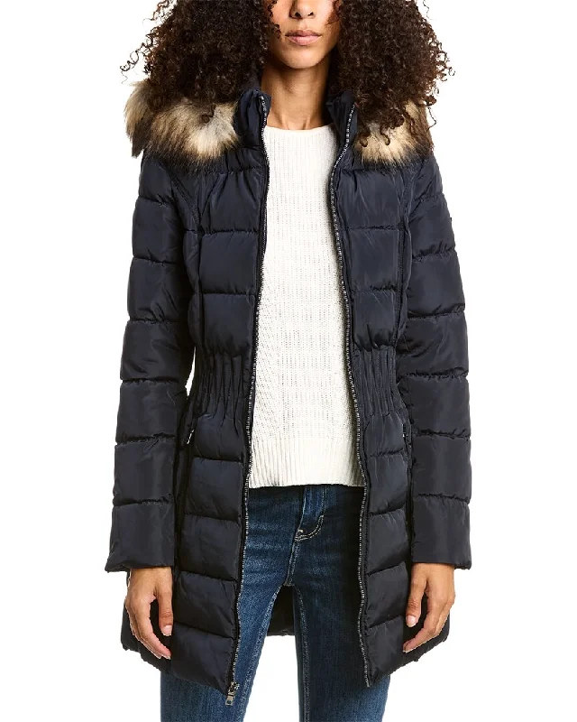 Modern Tailoring Laundry by Shelli Segal Long Down Jacket