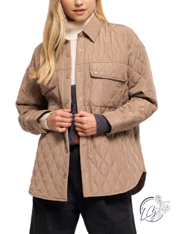 Cozy Sweaters Clearing My Schedule Quilted Jacket