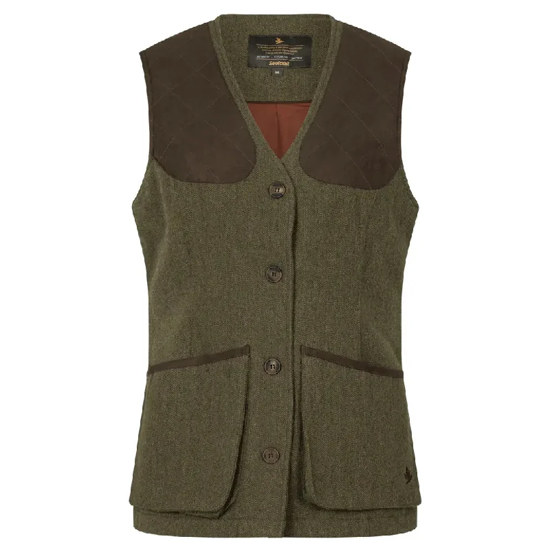 Comfortable Sweaters Seeland Women's Hillside Harriet Waistcoat - Moss Green
