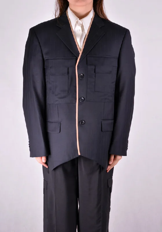 SITUATIONIST JACK-03-WOOL-BLUE JACKET DARK BLUE