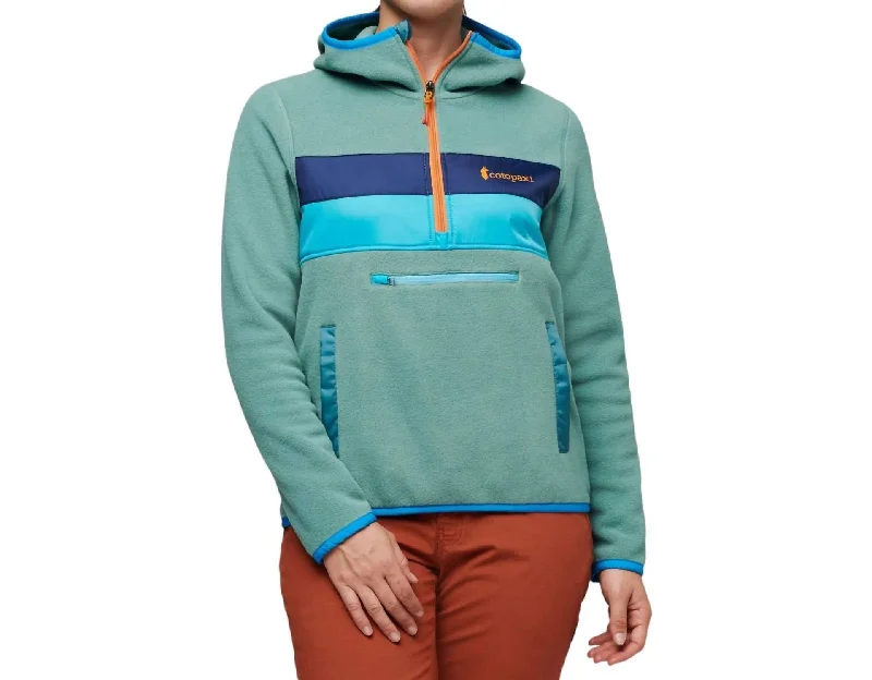 Teca Fleece Hooded Half-Zip Jacket In Kentucky