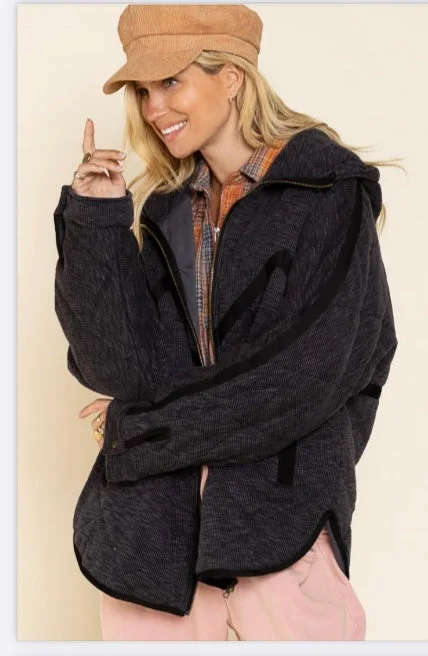 Goddess Outfit This Is Real Quilted Zip Up Jacket