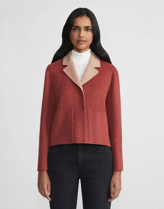 Soft Fashion Two-Tone Double Face Reversible Andover Jacket