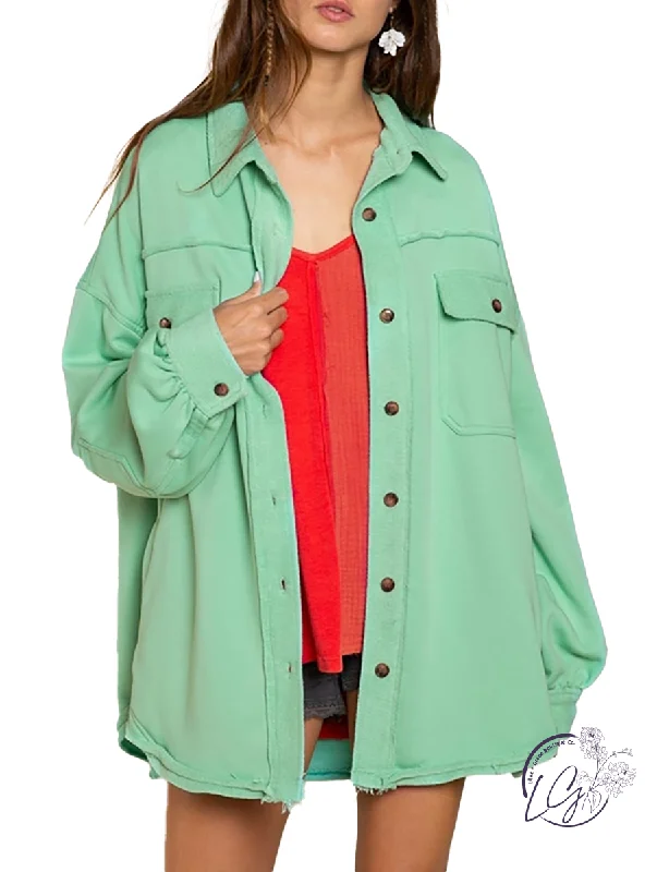 Relaxed Style Upgrade The Classic Look French Terry Jacket