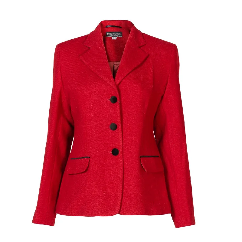 Sports Trend Women's Harris Tweed Jacket - Melanie - Red Twill