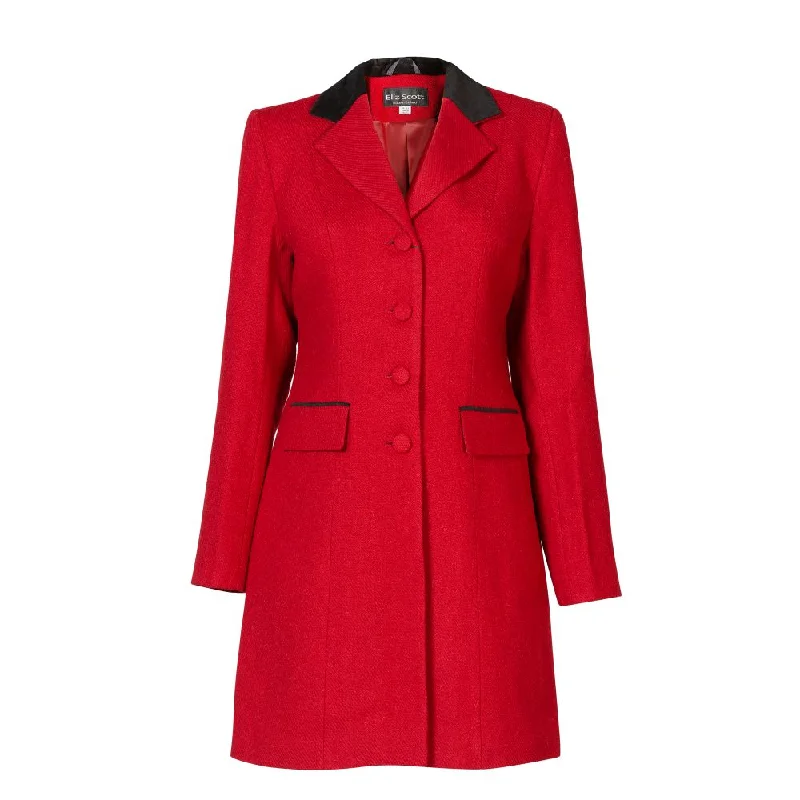 Design Trend Women's Harris Tweed Jacket - Sophie - Red Twill
