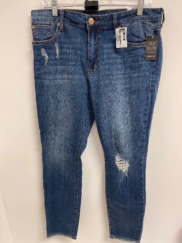 Jeans Skinny By Sts Blue In Blue Denim, Size: 12