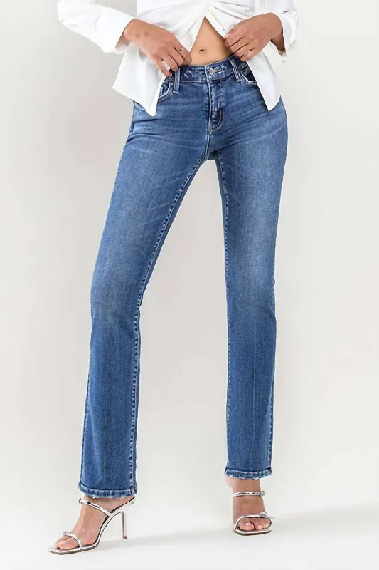 Low Rise Slim Bootcut Jean In Excitedness