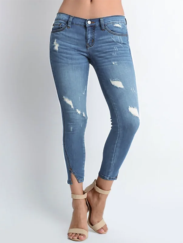 Black And White Style Ruby Low Rise Ankle Skinny By KanCan