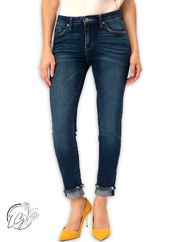 Comfortable and simple Vicki Mid-Rise Ankle Skinny By KanCan