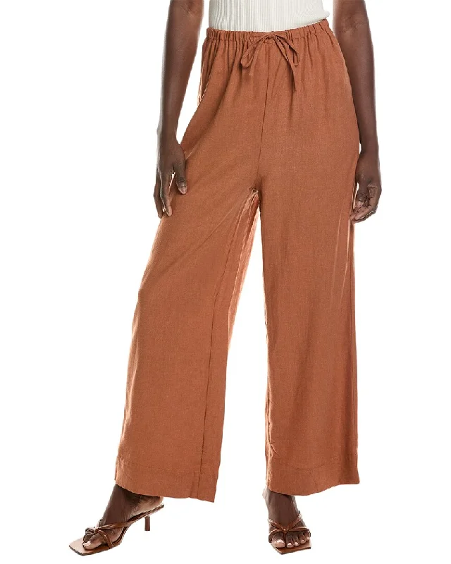 Style Design WeWoreWhat Tie-Waist Linen-Blend Pant