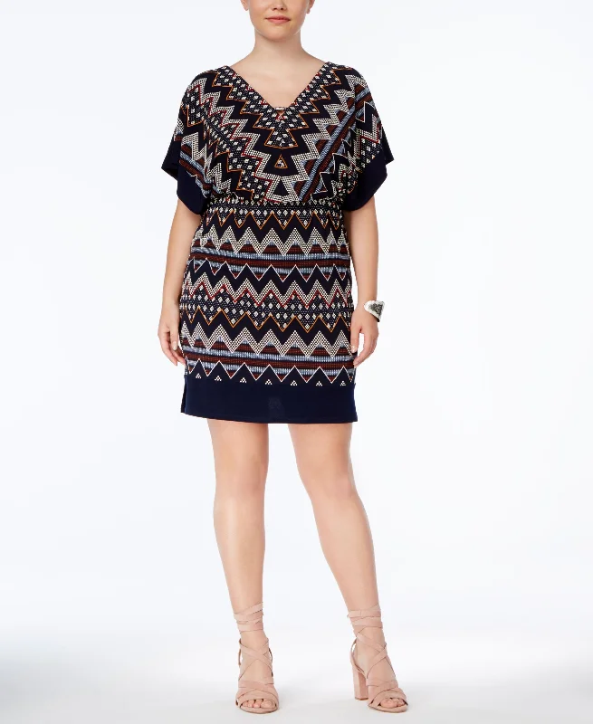 Body Design Sangria Plus Size Dolman Sleeve Sheath Dress