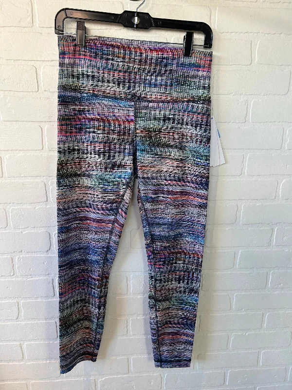 Athletic Leggings By Lululemon In Multi-colored, Size: 10l