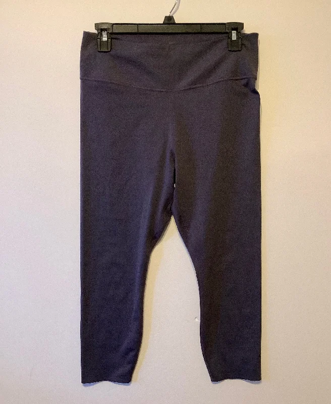 Athletic Leggings By Nike Apparel In Purple, Size: L