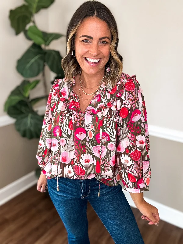 The Floral Frenzy Top