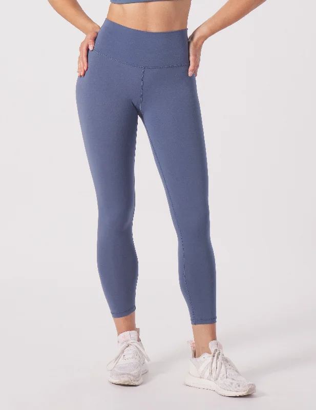 High Waist Pure 7/8 Legging: Washed Blue