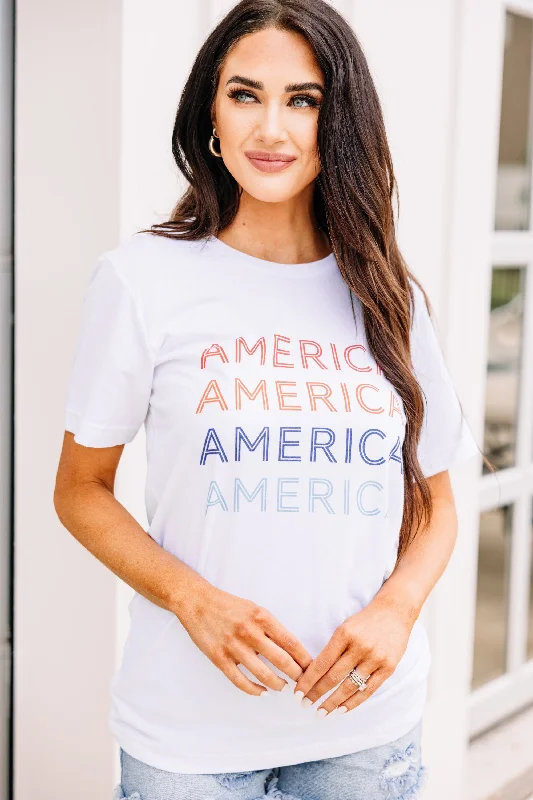 Diamond Series America Baby White Graphic Tee