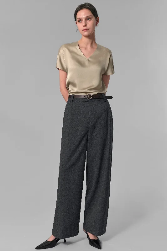 Della Wool Slacks