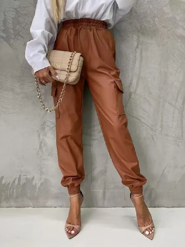 Duffel Bag Ankle-tied Elastic Waist Pants