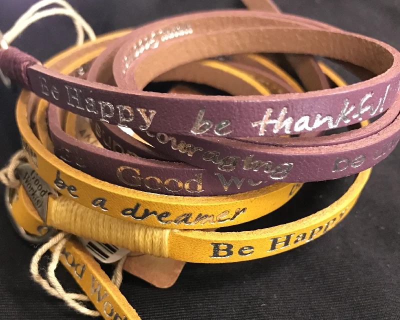 Good Works Inspirational Wrap Bracelet