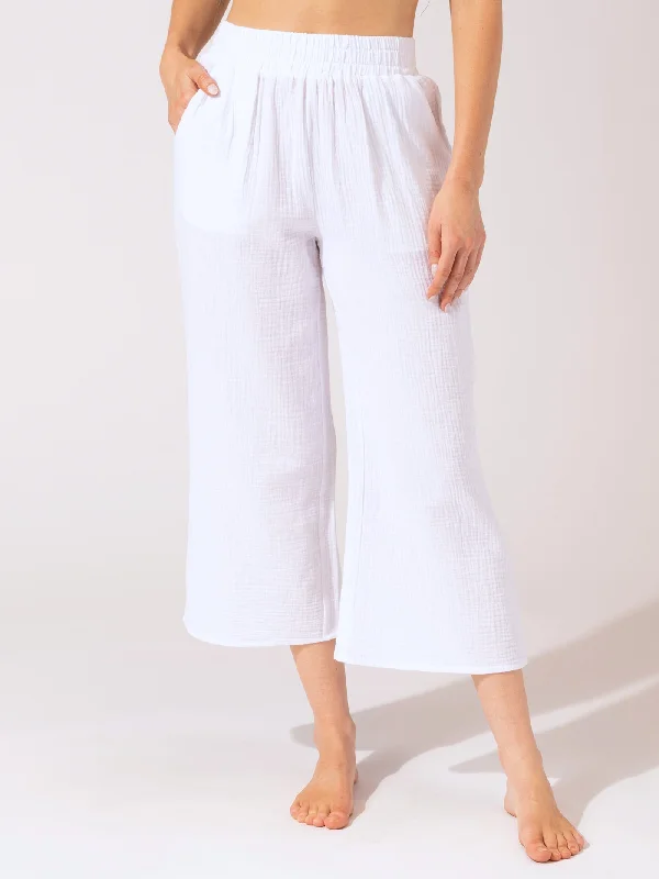 Ivanna Gauze Wide Leg Pant