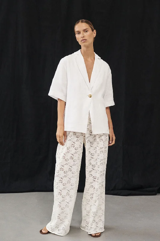 Diamond Series LOULA WHITE LACE PANT